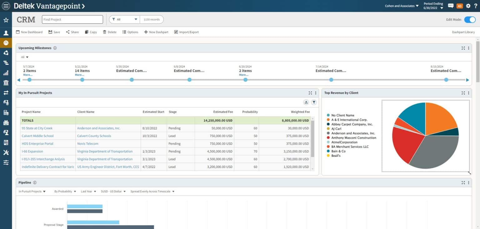 Deltek Vantagepoint: End-to-End ERP for Project-Based Businesses