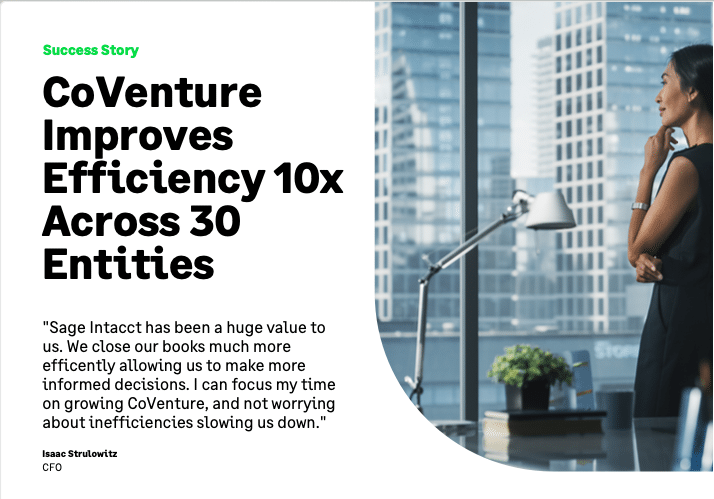 Case Study - Sage Intacct: Financial Services Software